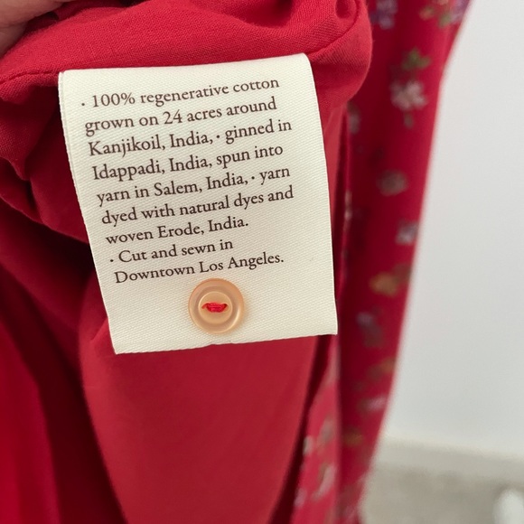 Christy Dawn Orchid Dress Large NWT crimson garden red floral - Picture 11 of 12